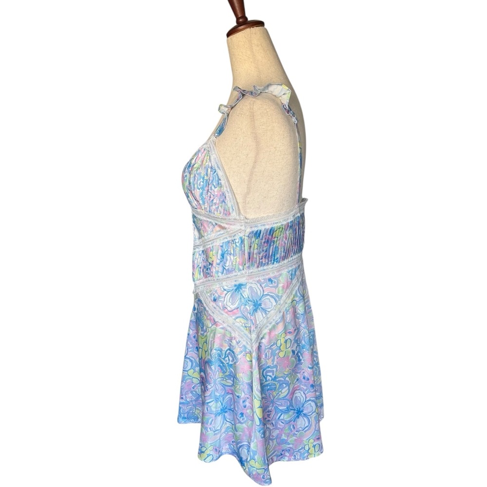 For Love And Lemons Midsummer Floral Mini Slip Dress In Medium - Picture 8 of 10